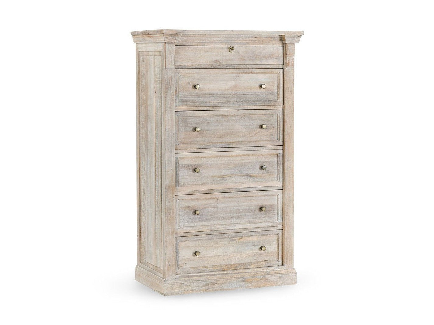 Adelaide - 6 Drawer Chest - Natural Cream Wash