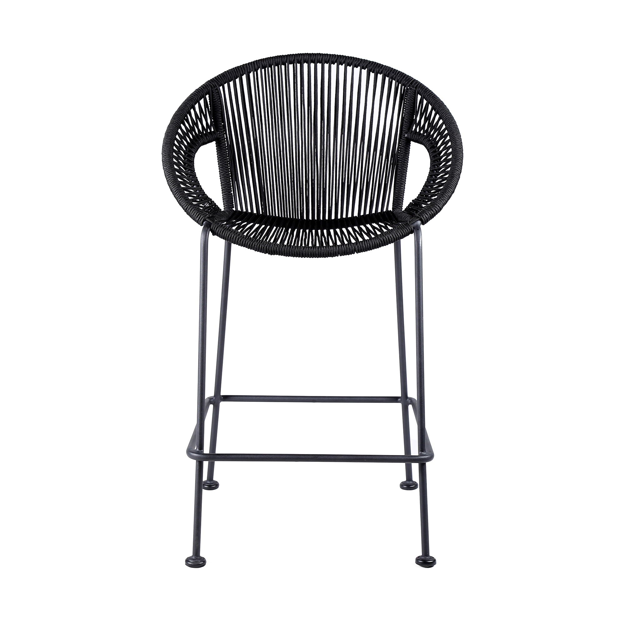 Acapulco - 30" Indoor Outdoor Steel Bar Stool With Rope Set of 2