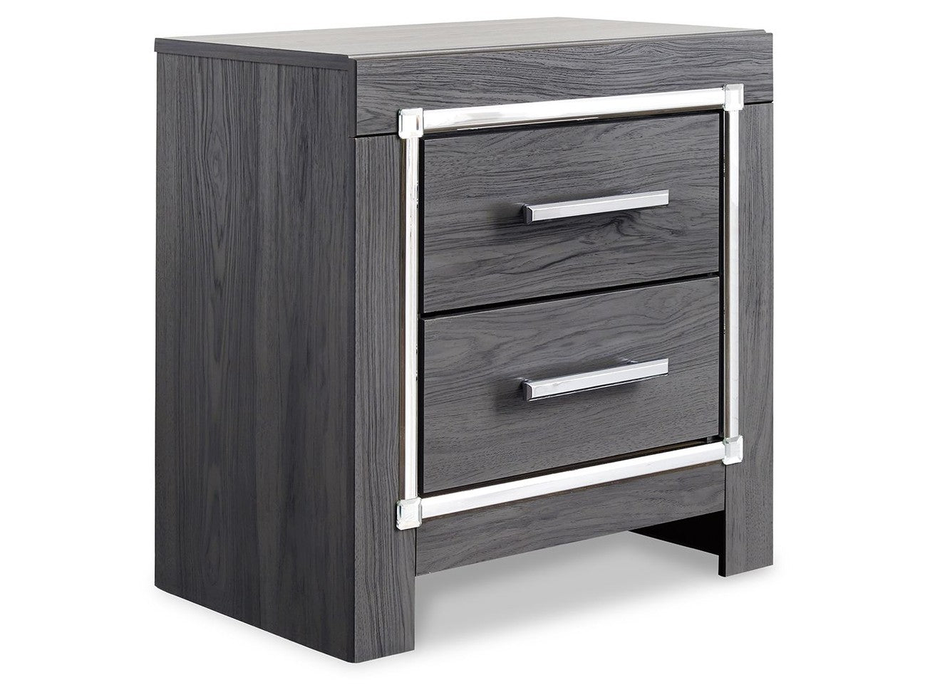 Lodanna - Two Drawer Night Stand - Gray