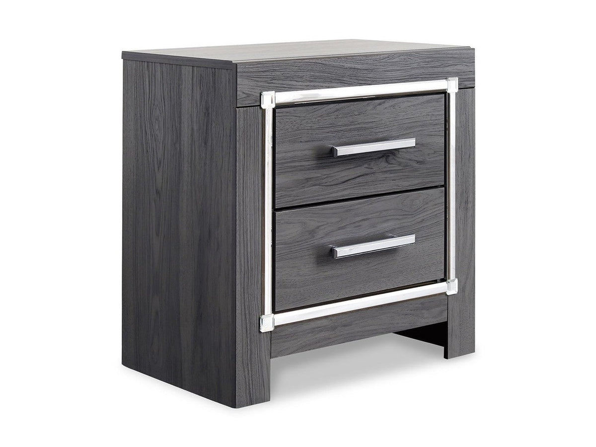 Lodanna - Two Drawer Night Stand - Gray