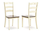 Woodanville - Dining Room Side Chair (Set of 2) - Cream / Brown
