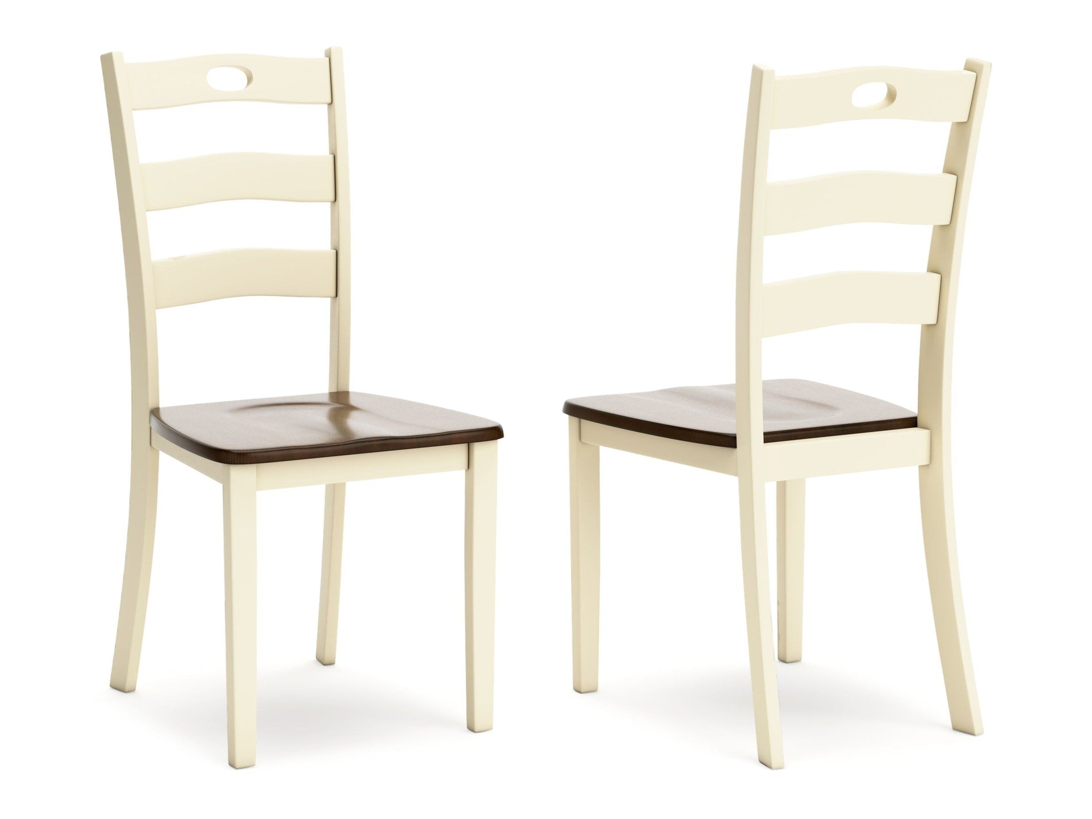 Woodanville - Dining Room Side Chair (Set of 2) - Cream / Brown