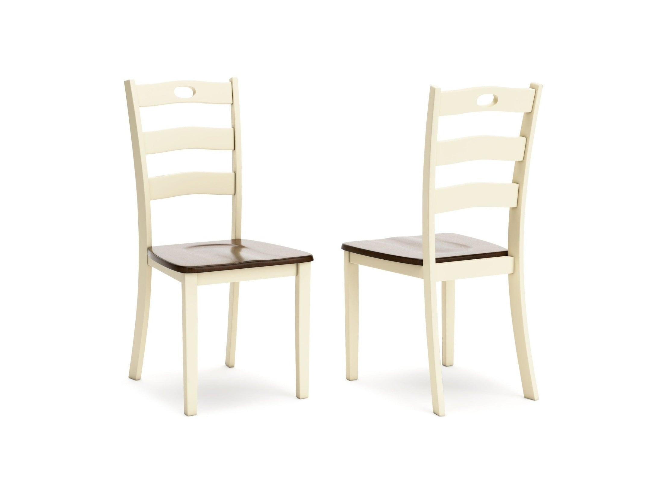 Woodanville - Dining Room Side Chair (Set of 2) - Cream / Brown