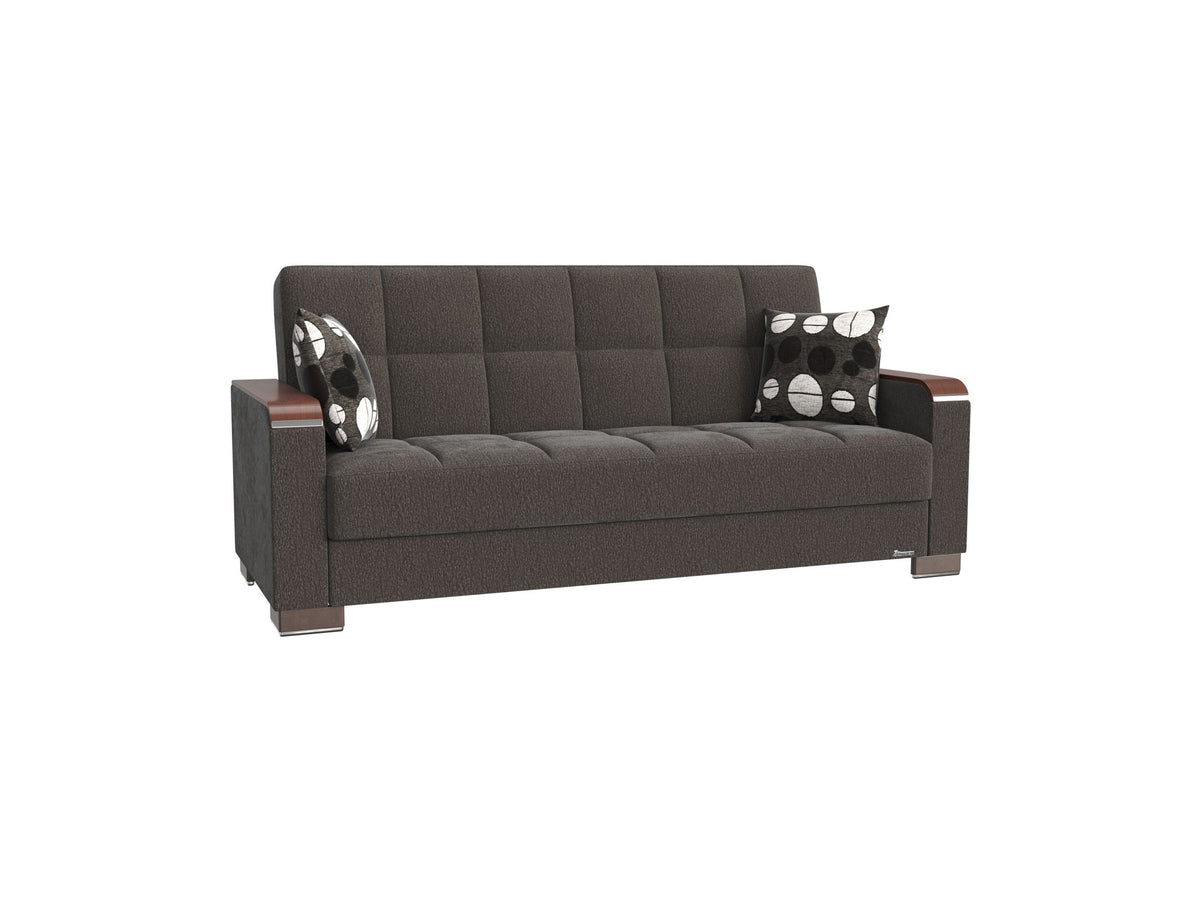 Ottomanson Armada X - Upholstered Convertible Wood Trimmed Sofabed With Storage