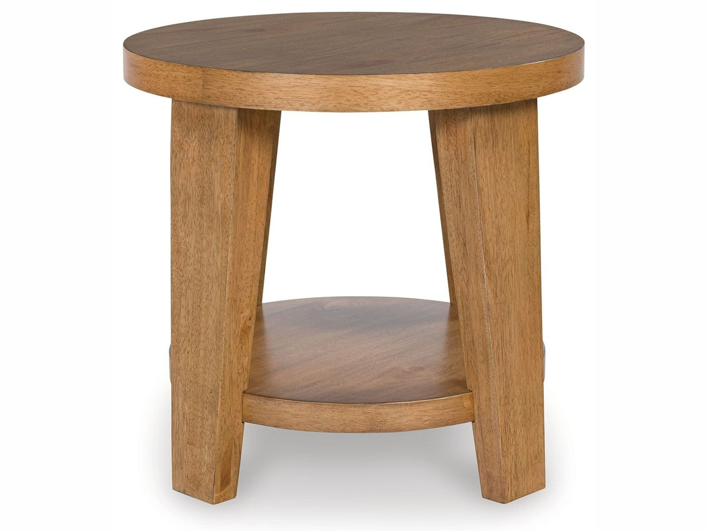 Kristiland - Round End Table - Light Brown