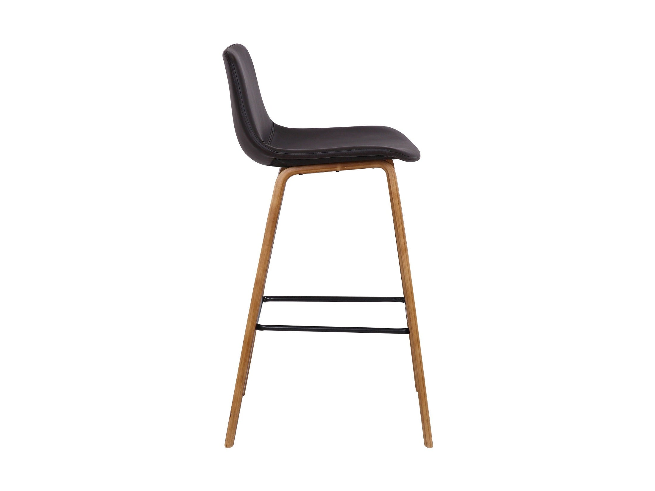 Maddie - 26" Contemporary Barstool - Walnut / Brown