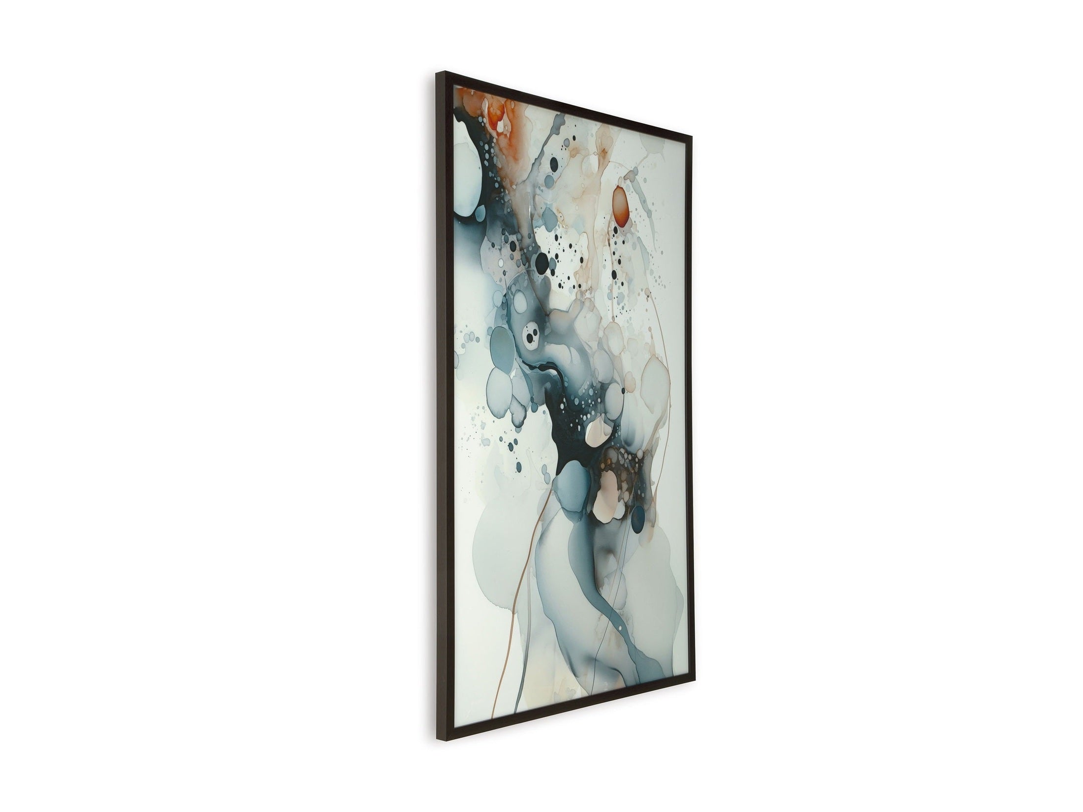 Foxenburg - Wall Art - Blue / Amber / White