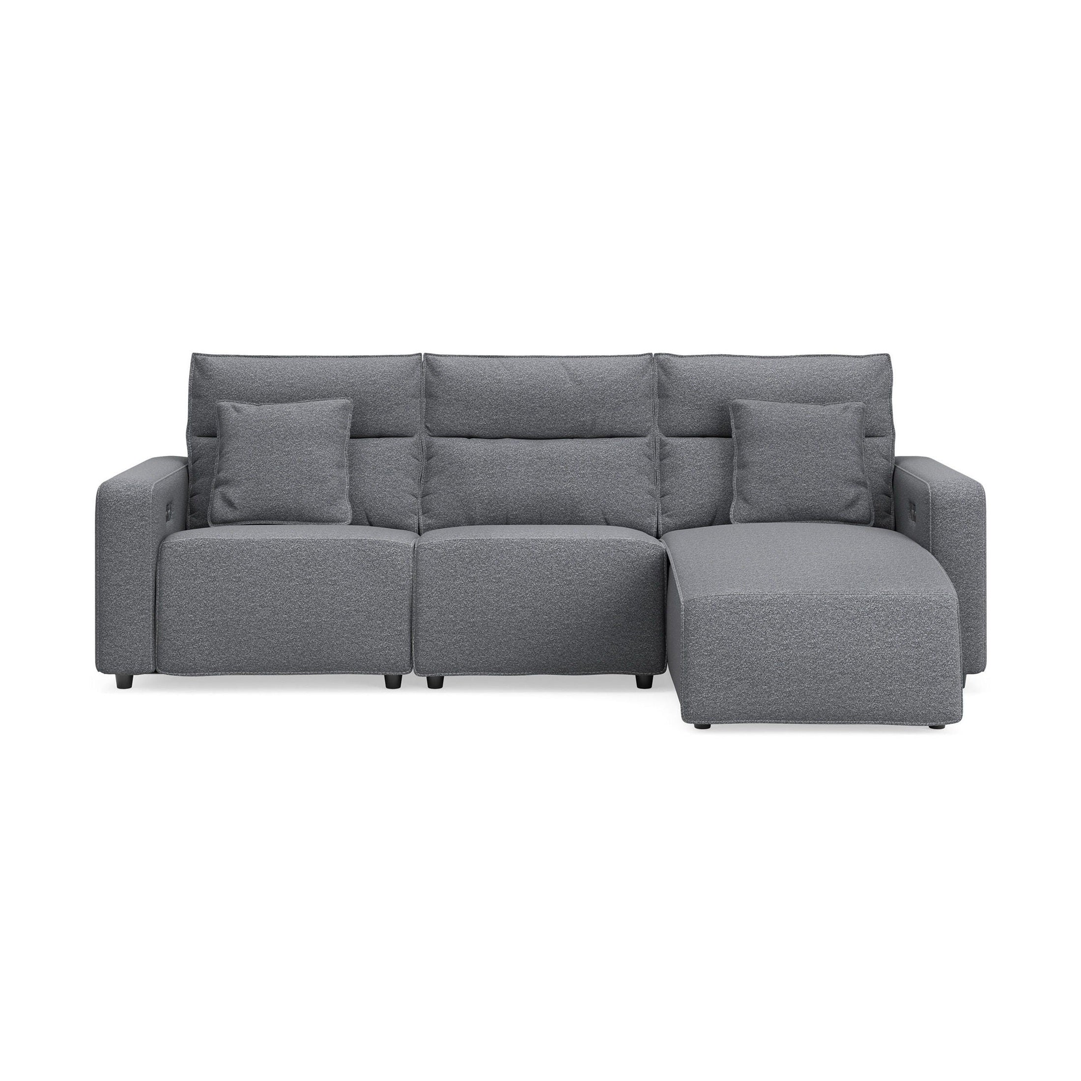 Modmax II - Reclining Sectional - Salt And Pepper