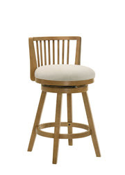 Harper - 26" Amber Glow Counter Height Rubberwood Swivel Barstool
