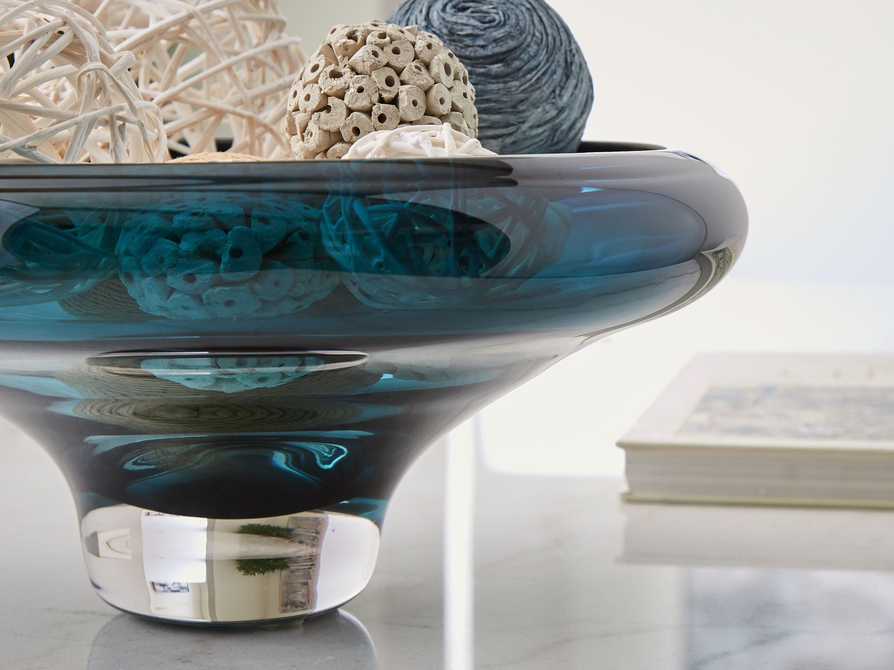 Vallborough - Bowl - Teal Blue