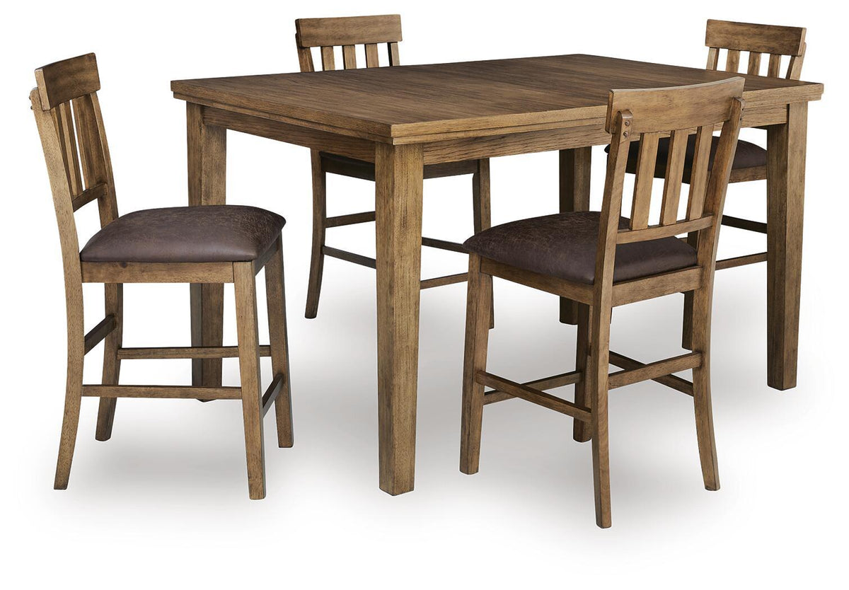 Urbinforte - Counter Height Extension Dining Table Set