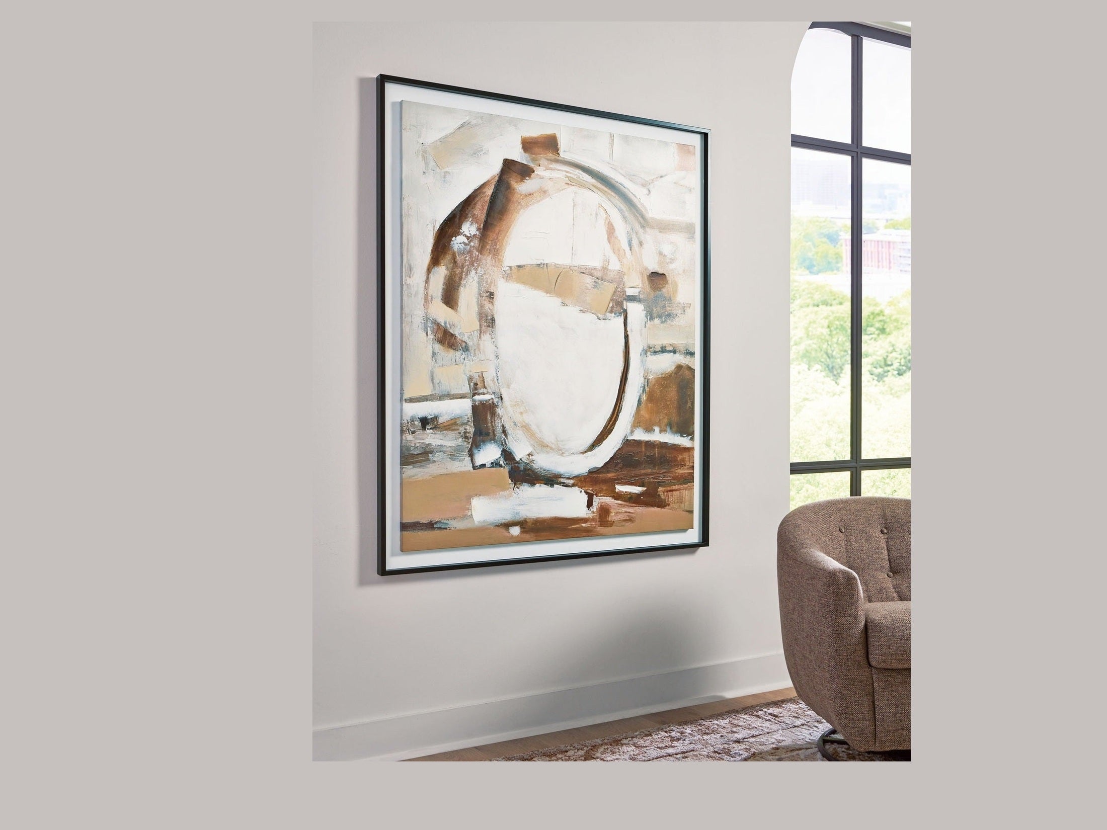 Bradlow - Wall Art - Brown / White / Black