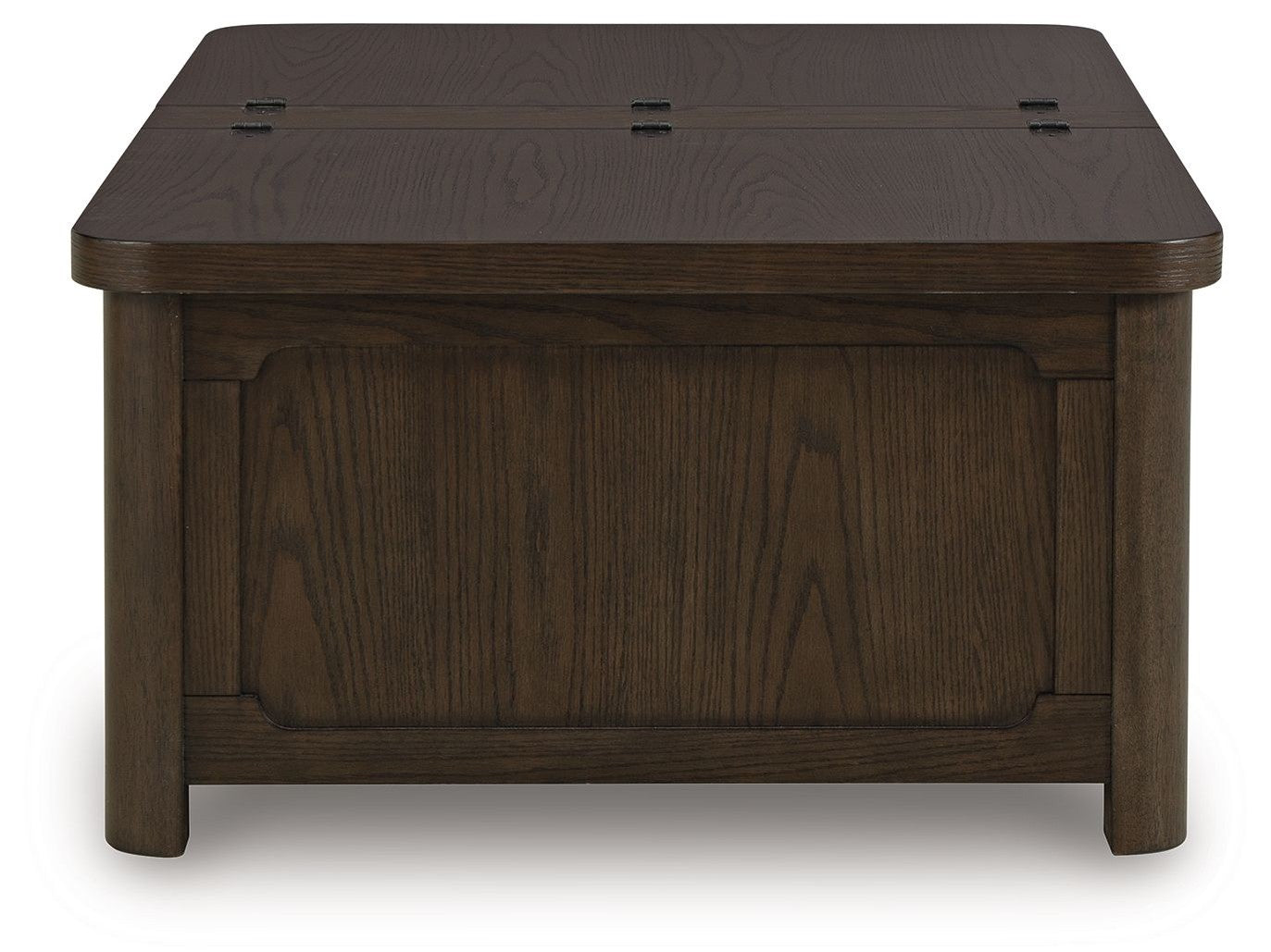 Breckington - Cocktail Table With Storage - Dark Brown