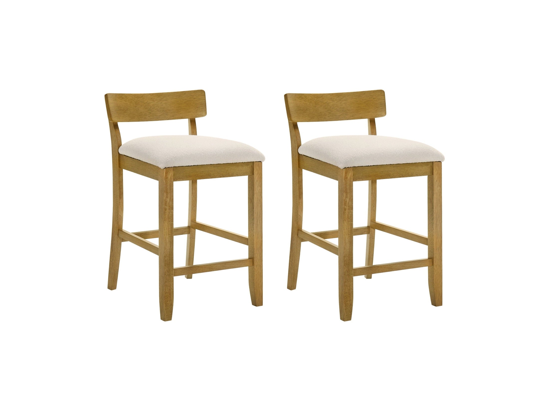 Merie - Modern Transitional Wood Counter Height Kitchen Bar Stool