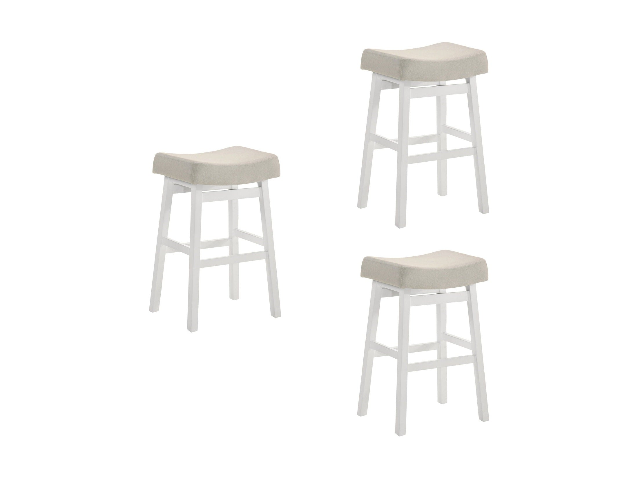 Lenon - Modern Farmhouse Wood Bar Height Kitchen Bar Stool