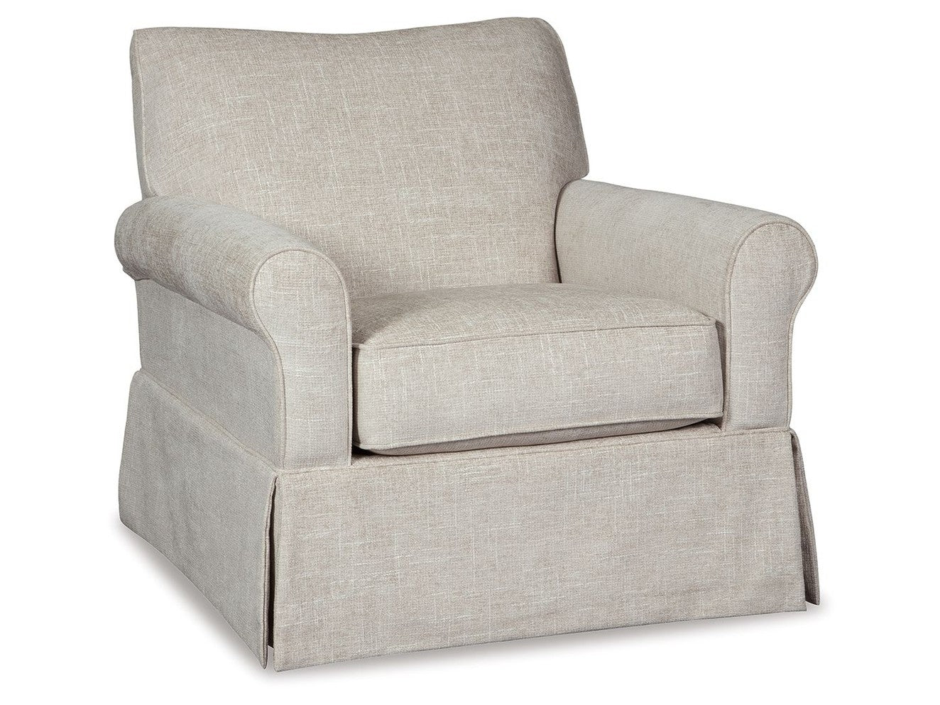 Searcy - Swivel Glider Accent Chair - Quartz
