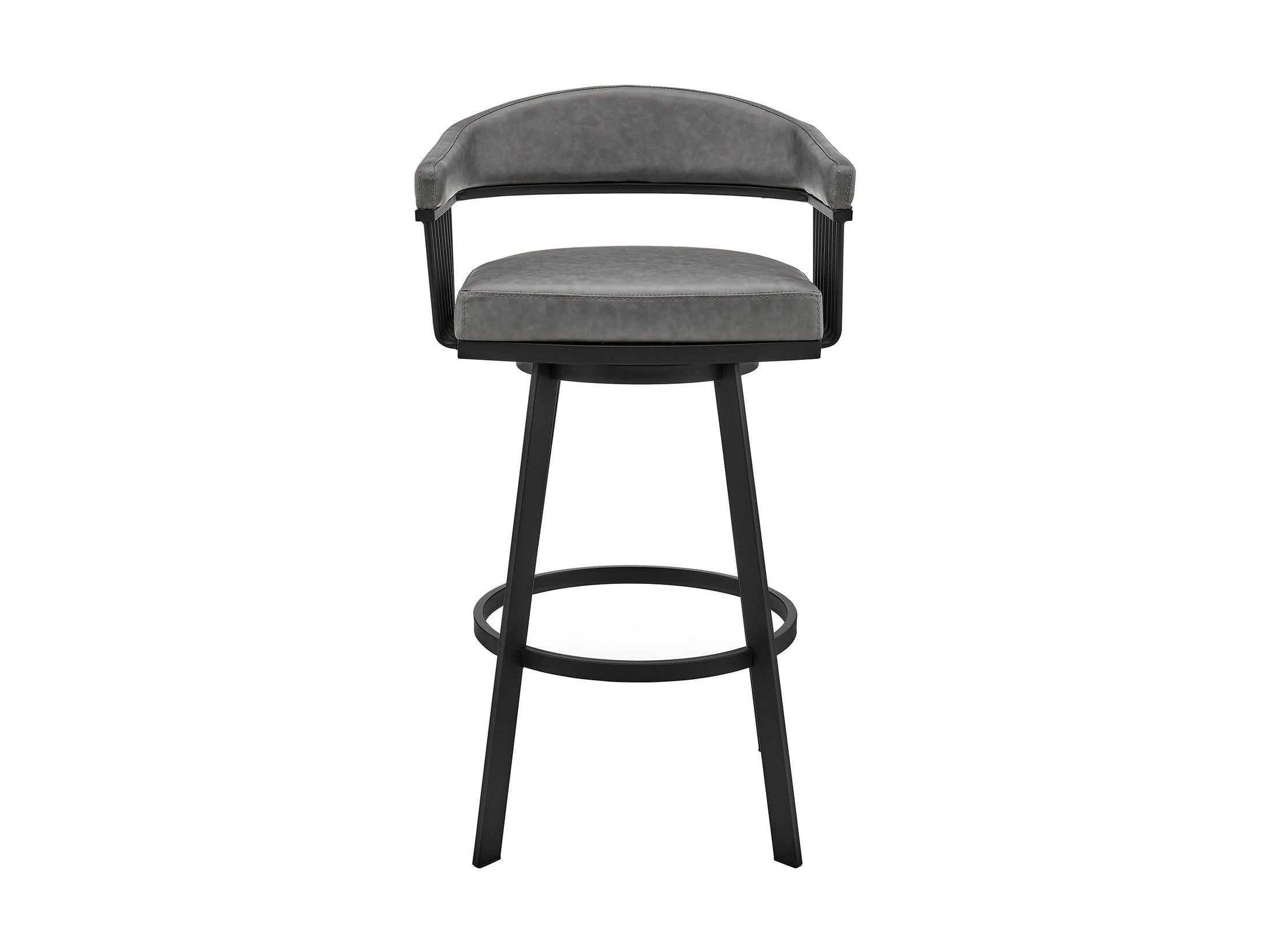 Bronson - Swivel Bar Stool - Black Finish