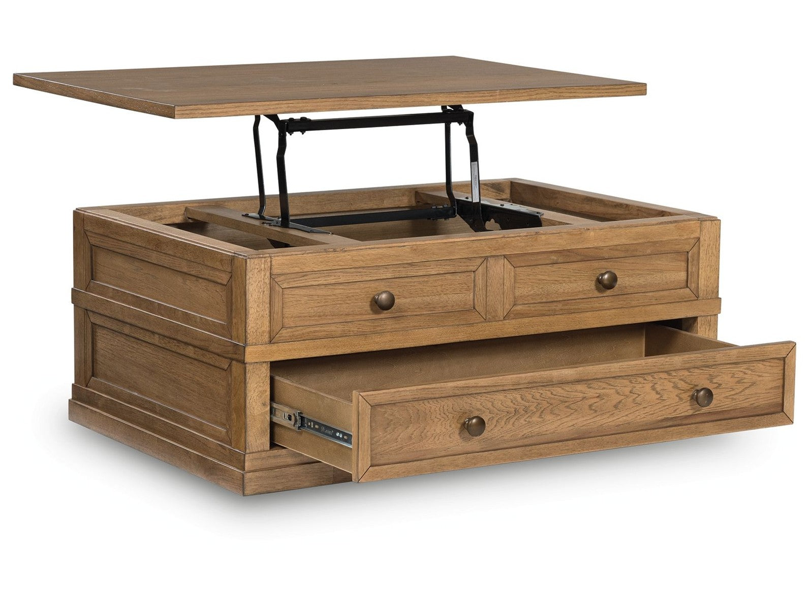 Sharlance - Lift Top Cocktail Table - Light Brown