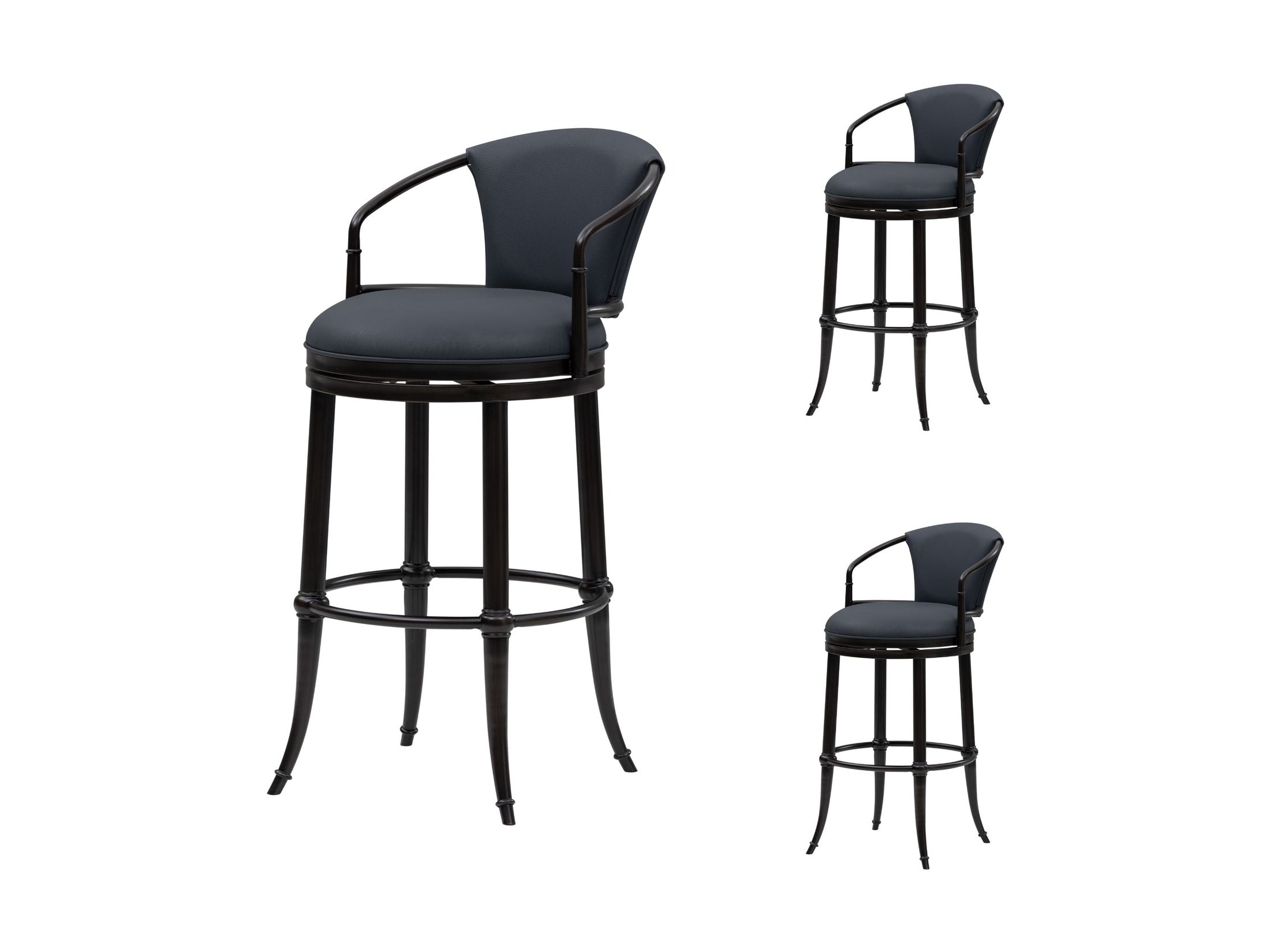 Otis - Upholstered Swivel Bar Height Barstool