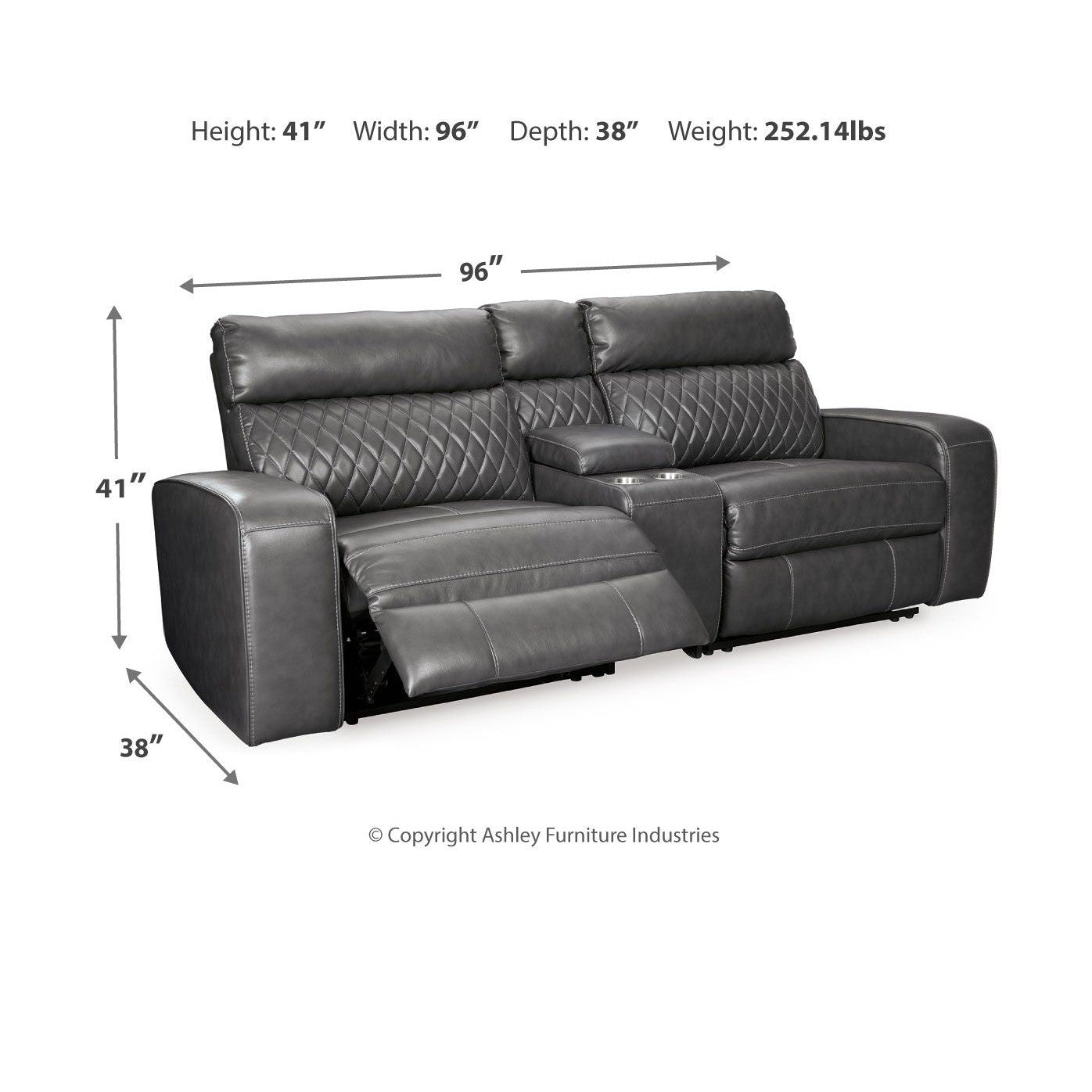 Samperstone - Power Reclining Sectional