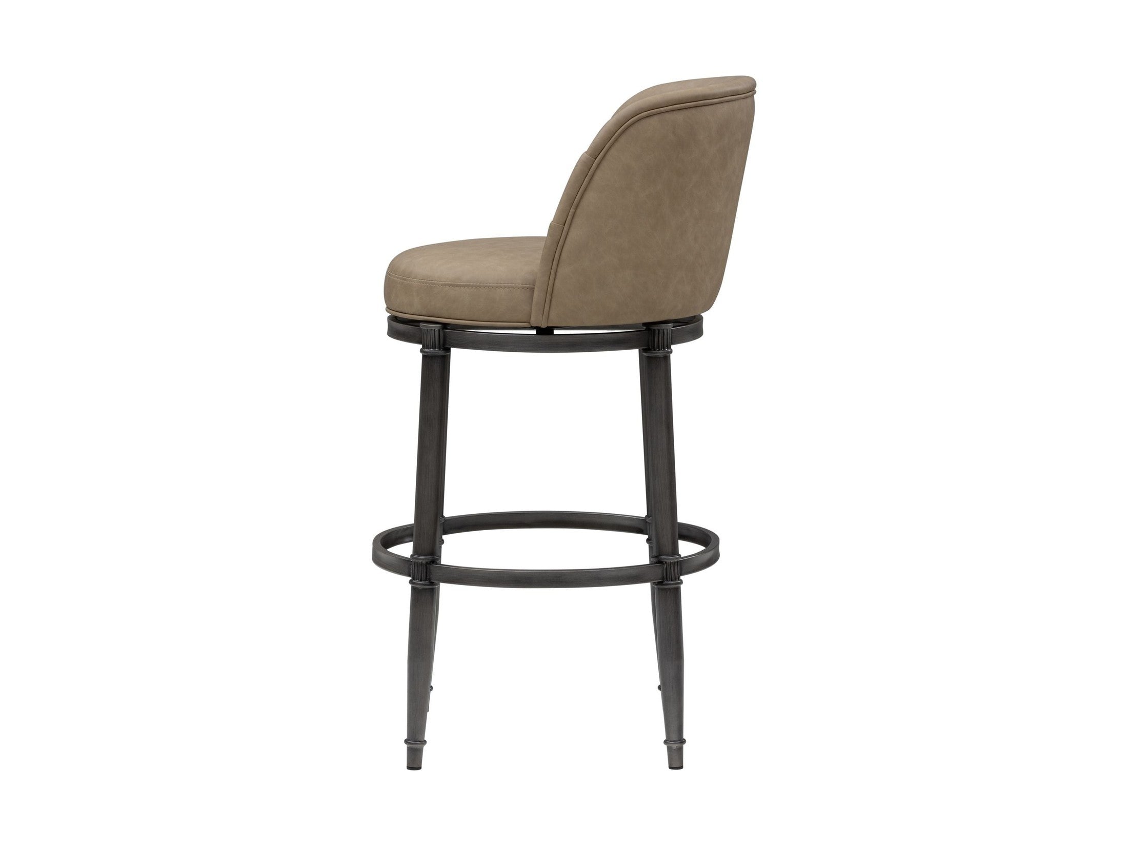 Eunice - Faux Leather Upholstered Swivel Barstool
