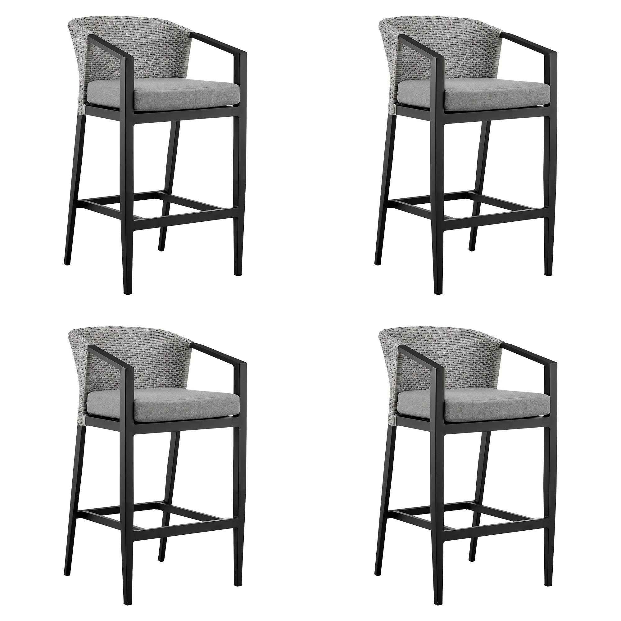 Palma - Outdoor Patio Counter Height Bar Stool Set