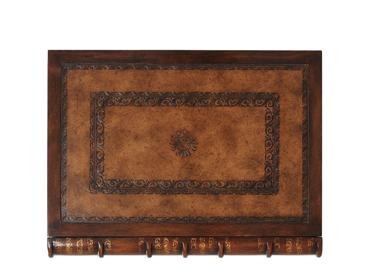 Theodore Alexander Hand Carved and Gilt Faux Book Nightstand