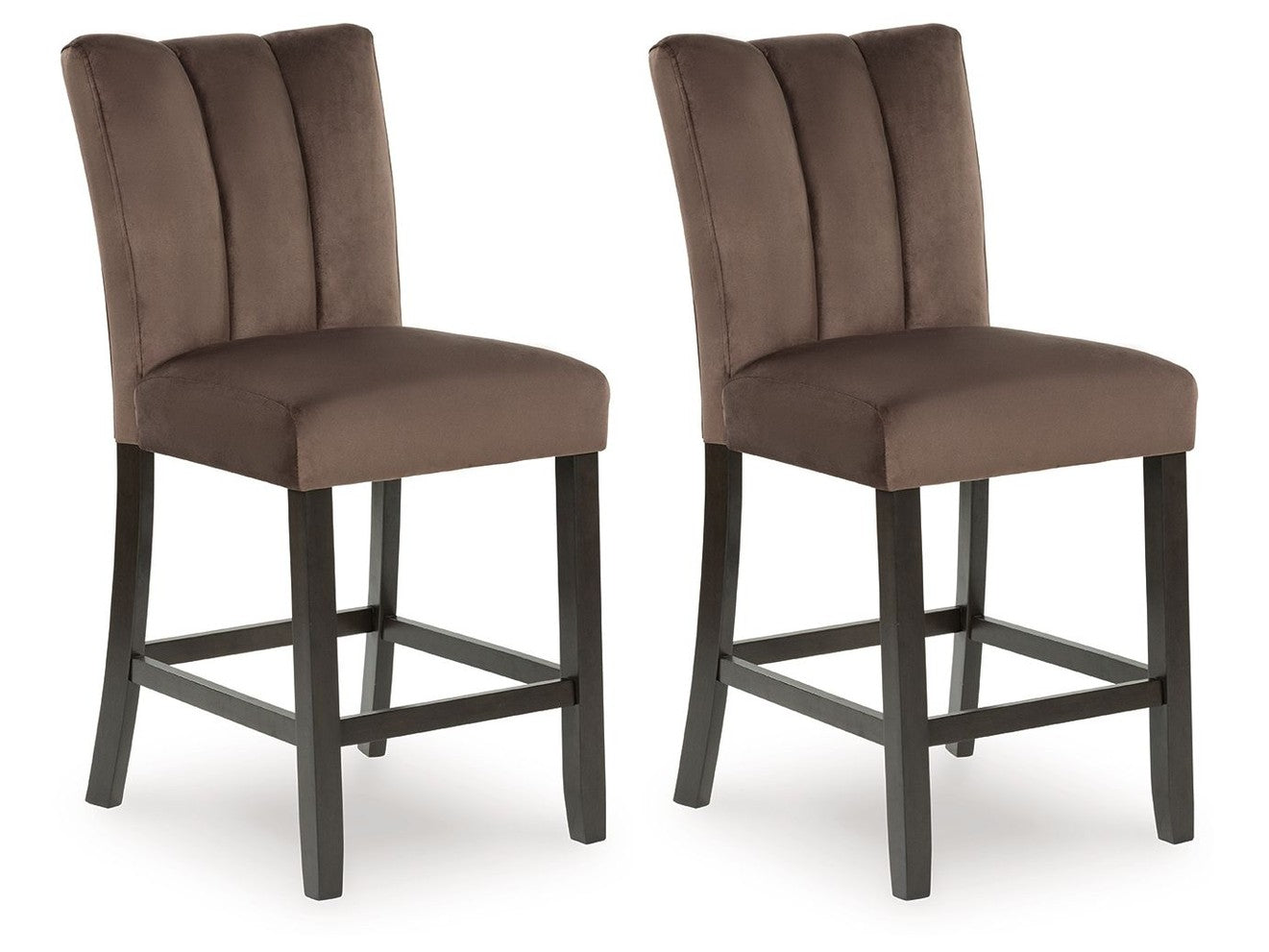 Jazmore - Upholstered Barstool (Set of 2) - Mocha