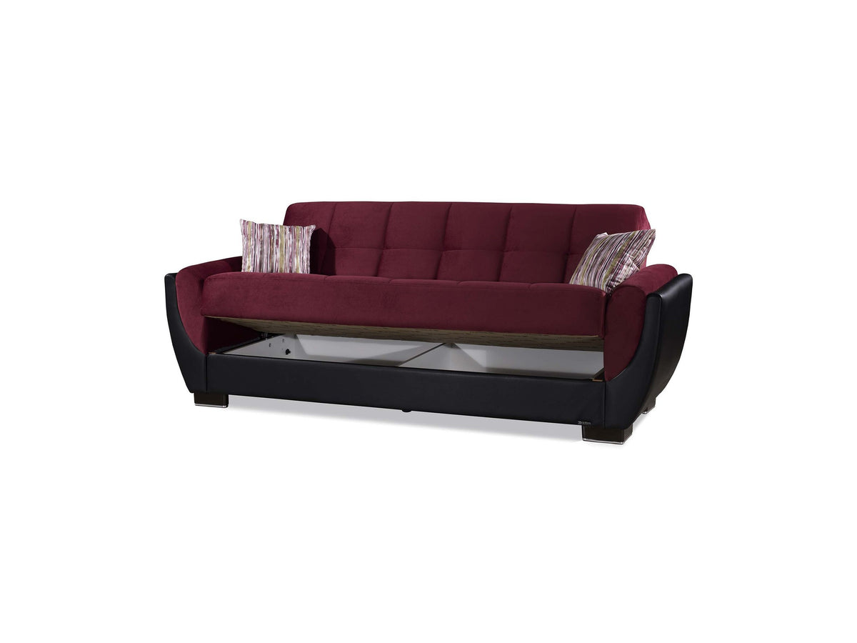Ottomanson Armada Air - Upholstered Convertible Sofabed With Storage - Microfiber