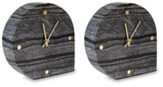 Janmour - Table Clock (Set of 2) - Black