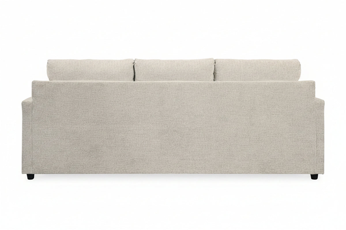 Beige sofa on a white background