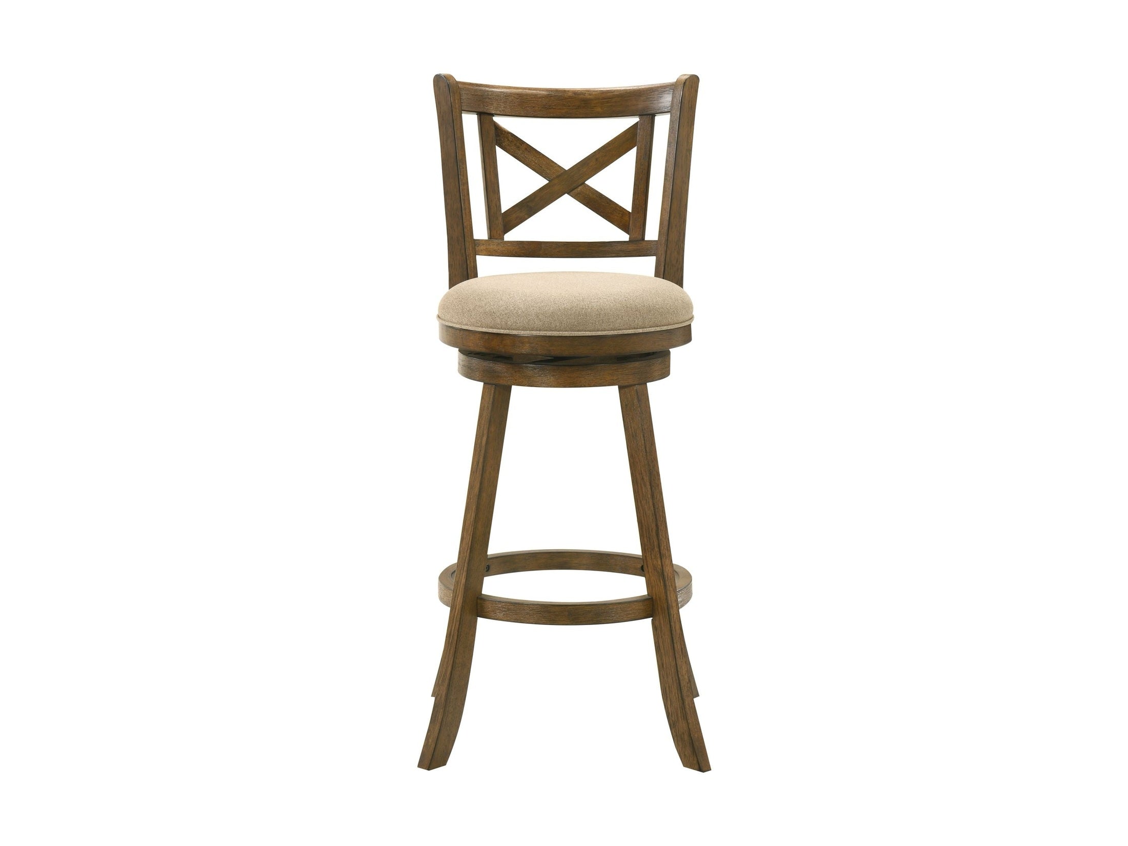 Kodi - Modern Farmhouse Swivel Wood Bar Height Kitchen Bar Stool