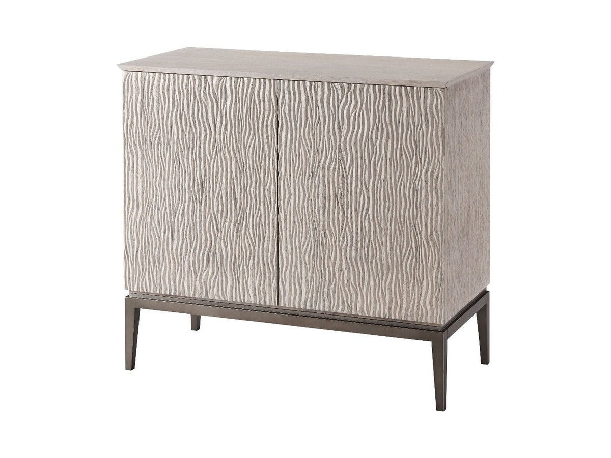 Patterned cabinet on a white background