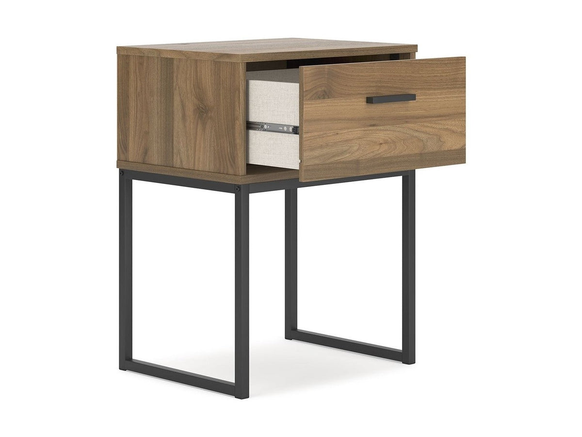 Deanlow - One Drawer Night Stand - Honey