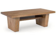 Kristiland - Rectangular Cocktail Table - Light Brown