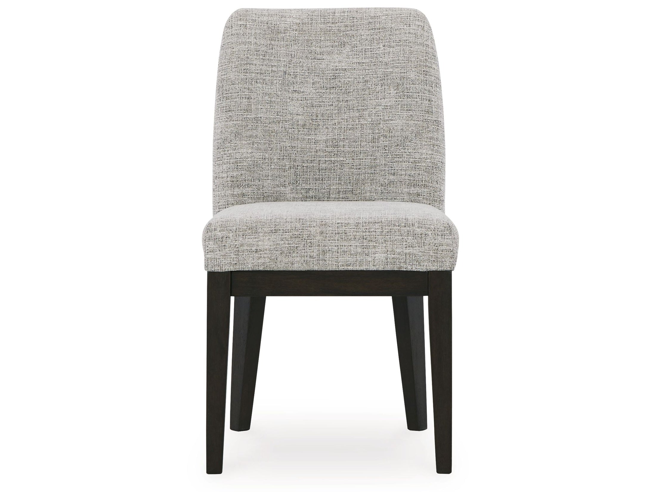 Burkhaus - Dining UPH Side Chair (Set of 2) - Beige / Dark Brown