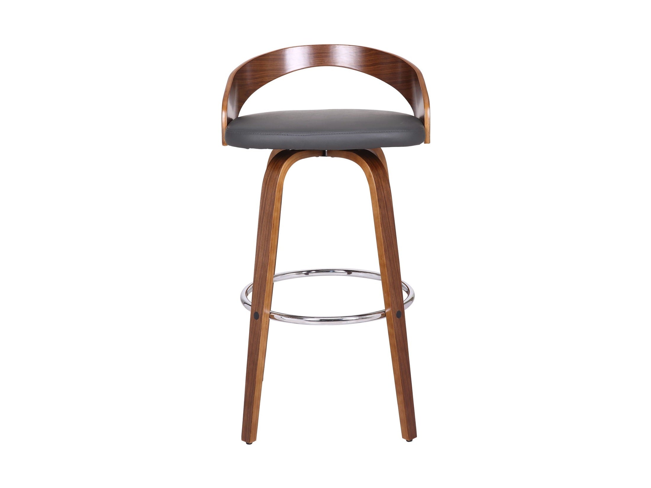 Sonia - 30" Bar Height Swivel Bar Stool - Walnut Wood