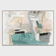 Turk - 60" x 40" Painting Art by Buddy Whitlock - Beige / Blue