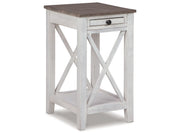 Adalane - Accent Table - White / Gray