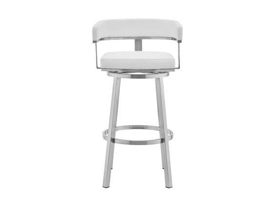Cohen - Brushed Stainless Steel Swivel Bar Stool