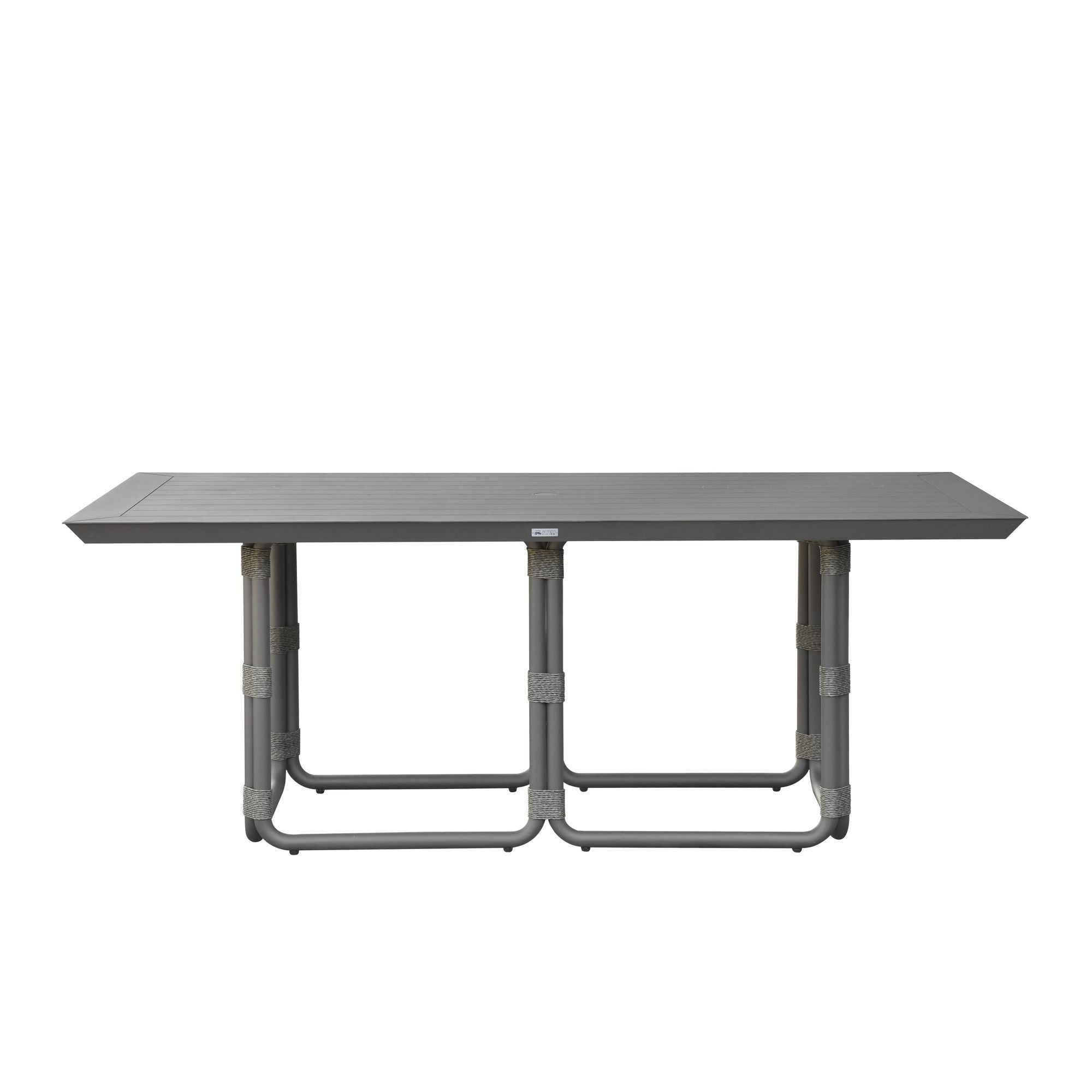 Dorado - 7-Piece Modern Outdoor Dining Set - Off-White / Gray