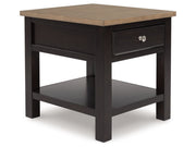 Drazmine - Rectangular End Table - Brown