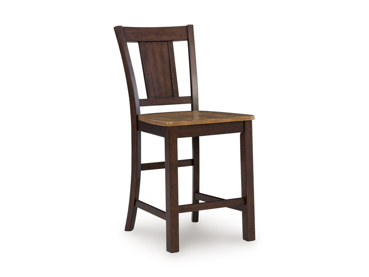 Rylandeen - Barstool (Set of 2) - Light Brown / Dark Brown