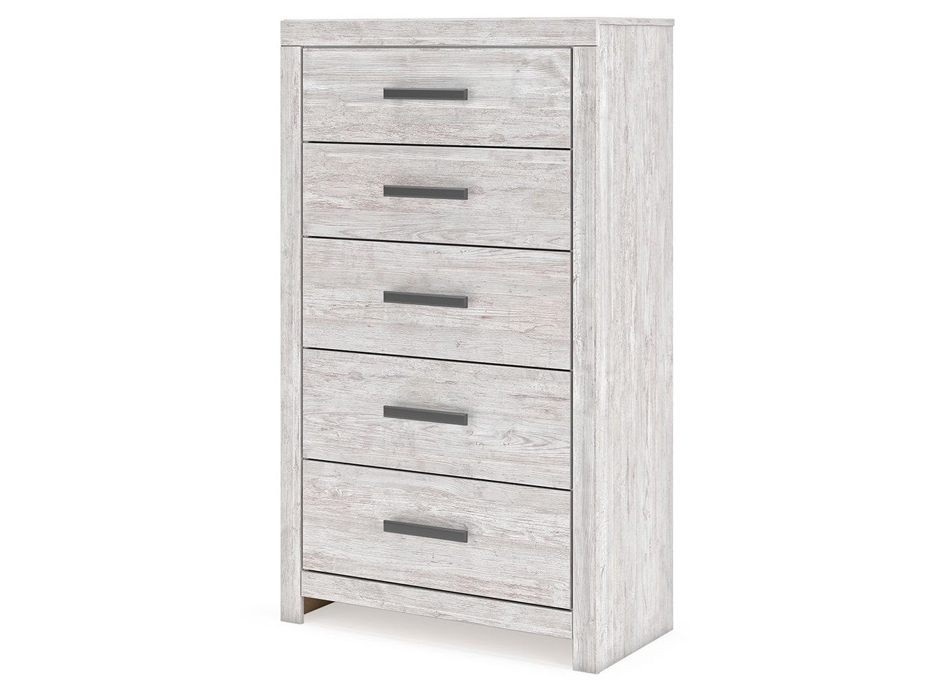 Cayboni - Five Drawer Chest - Whitewash