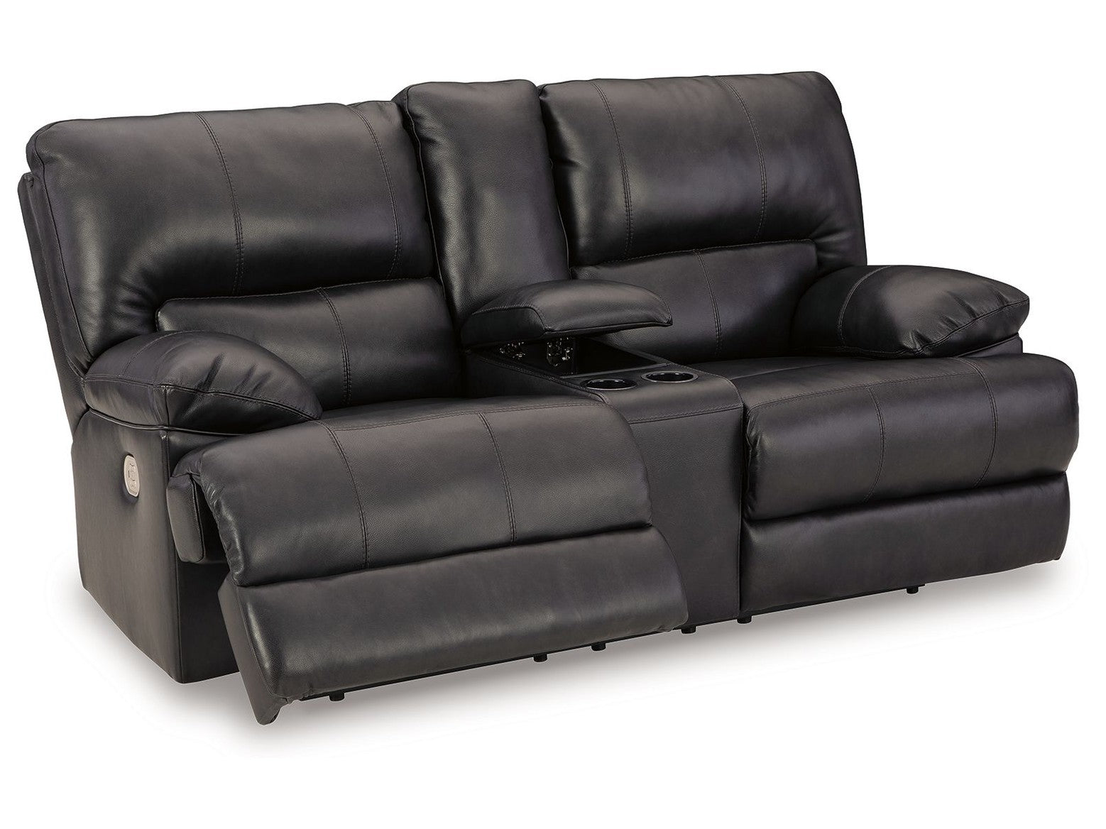 Mountainous - Power Reclining Loveseat With Console /Adj Headrest - Eclipse