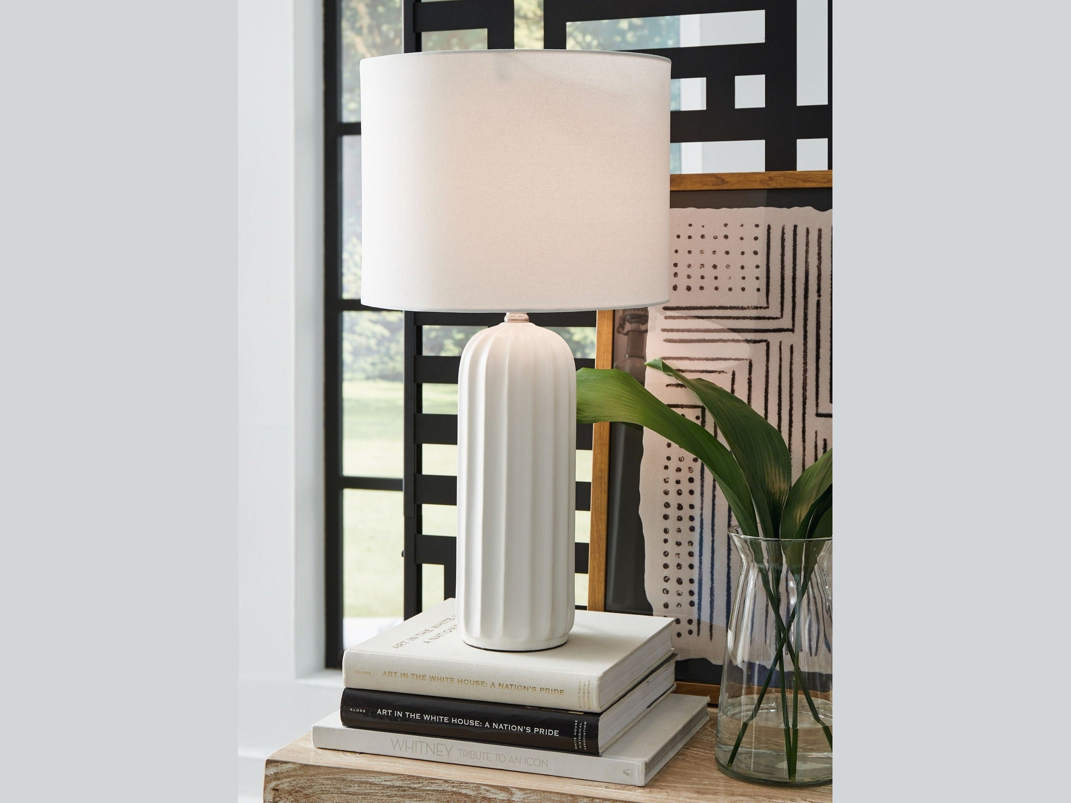 Clarkland - Ceramic Table Lamp (Set of 2) - White