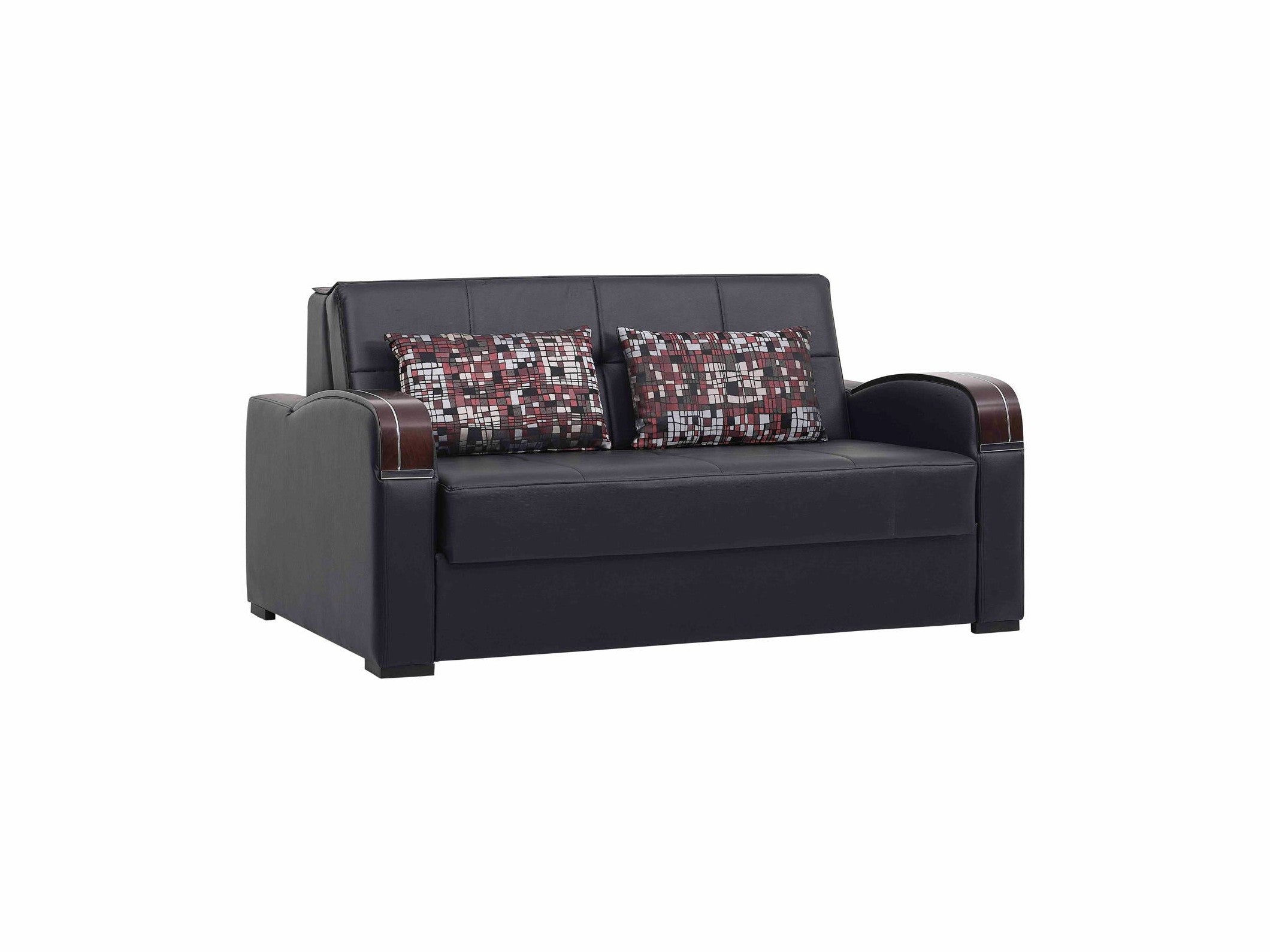 Ottomanson Sleep Plus - Upholstered Convertible Loveseat With Storage