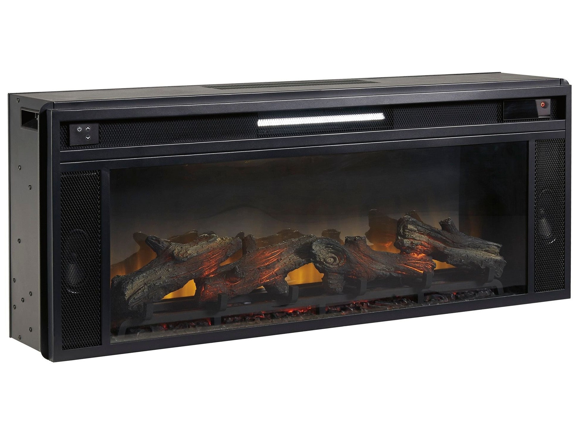 Entertainment Accessories - Fireplace Insert - Rectangular - Black