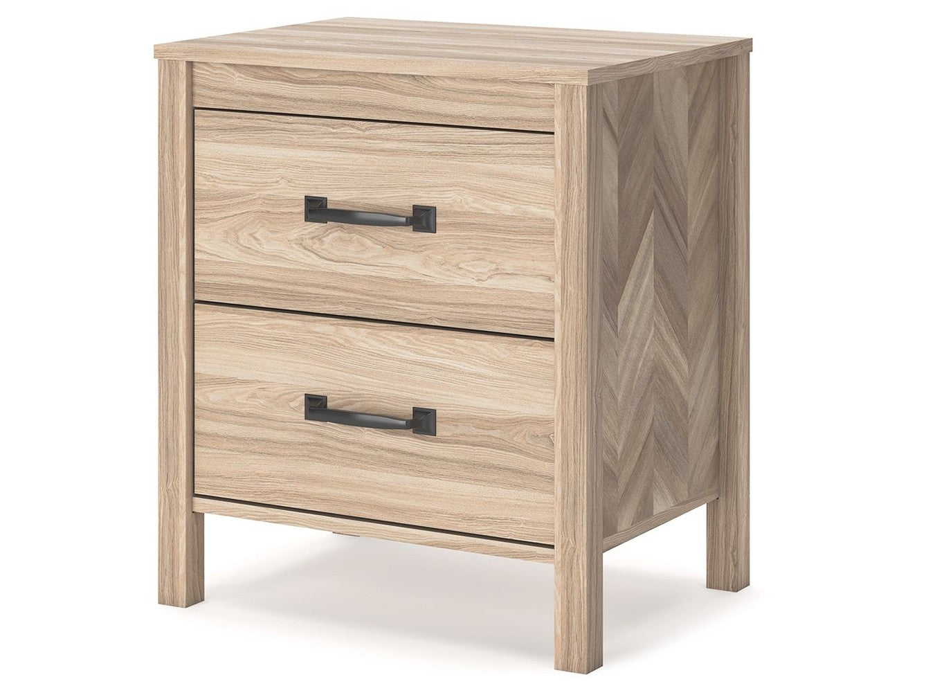 Battelle - Two Drawer Night Stand - Tan