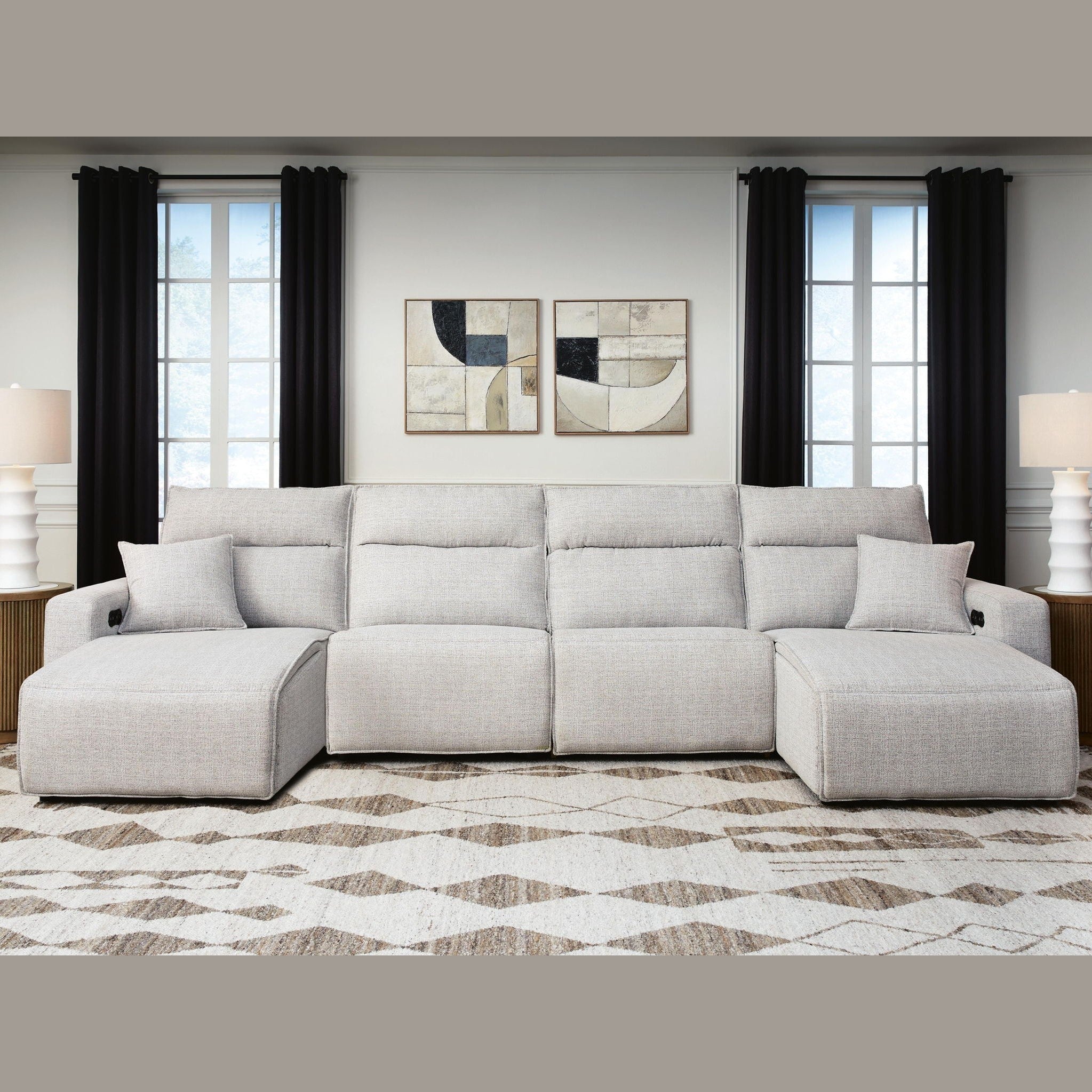 Modmax II - Reclining Sectional - Stone